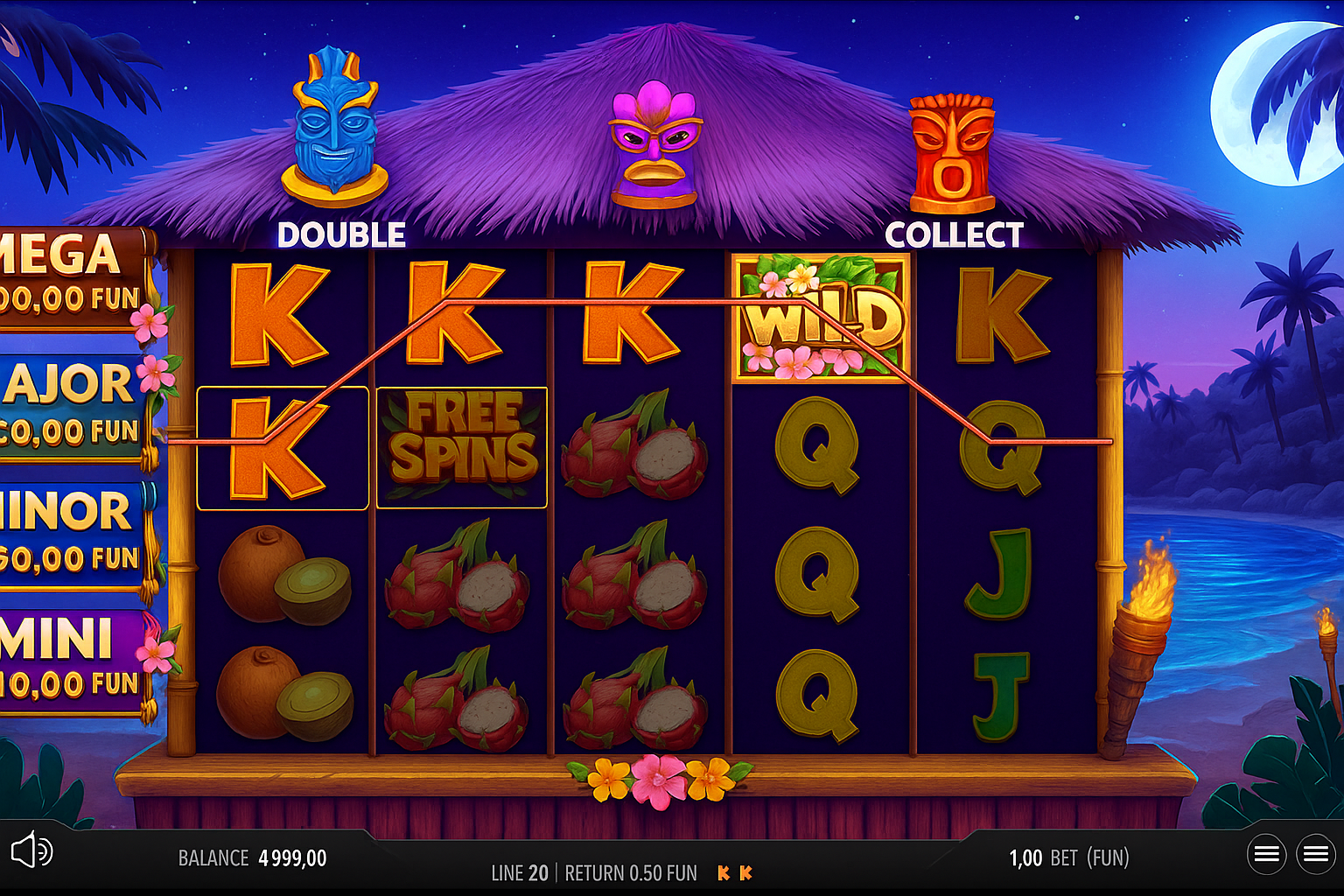 3 Crazy Tikis gameplay